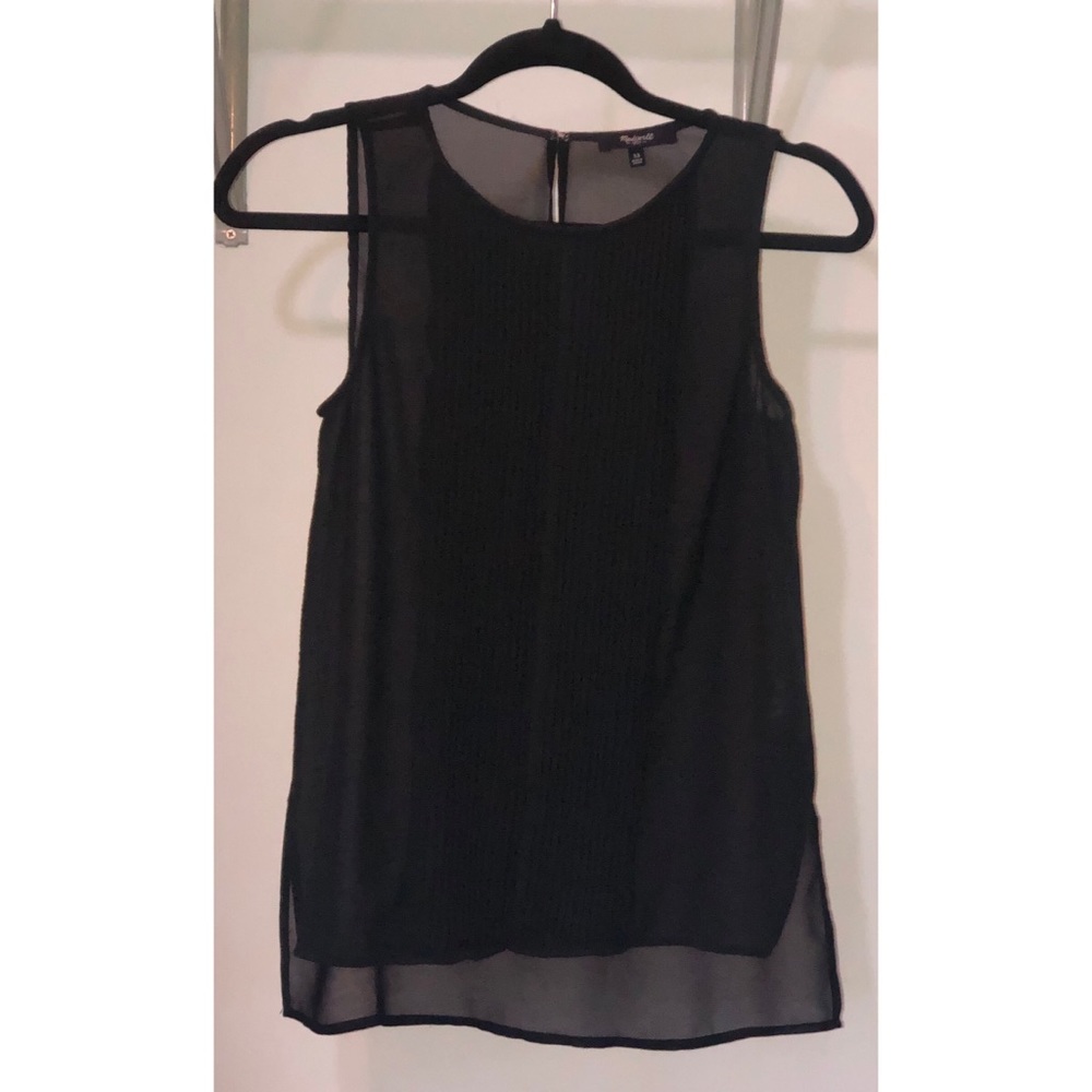 Madewell Seagauze Pleated Tank